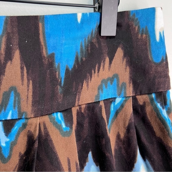 Addition Elle Brown & Blue Chevron Print Pencil Skirt Size 14 - Picture 4 of 8